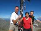 Ich, Gudrun und Christoph am Wilden Freiger, 3.418 m (17. Aug.)