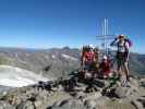 Gudrun, Christoph und ich am Wilden Pfaff, 3.456 m (18. Aug)