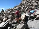 Gudrun und Christoph zwischen Pfaffenferner und Hildesheimer Hütte (18. Aug)