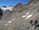 Gudrun und Christoph zwischen Pfaffenferner und Hildesheimer Hütte (18. Aug)