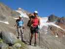 Christoph und Gudrun zwischen Pfaffenferner und Hildesheimer Hütte (18. Aug)