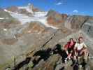 Gudrun und ich bei der Hildesheimer Hütte (18. Aug)