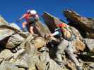 Gudrun und Christoph zwischen Hildesheimer Hütte und Schussgrubenkogel (19. Aug.)