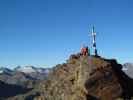 Gudrun und Christoph am Schussgrubenkogel, 3.211 m (19. Aug.)