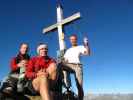 Christoph, Gudrun und ich am Schussgrubenkogel, 3.211 m (19. Aug.)