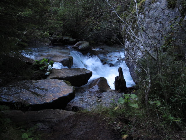 Gungglbach zwischen Gungglalm und Teufelsm&uuml;hle (8. Sep.)