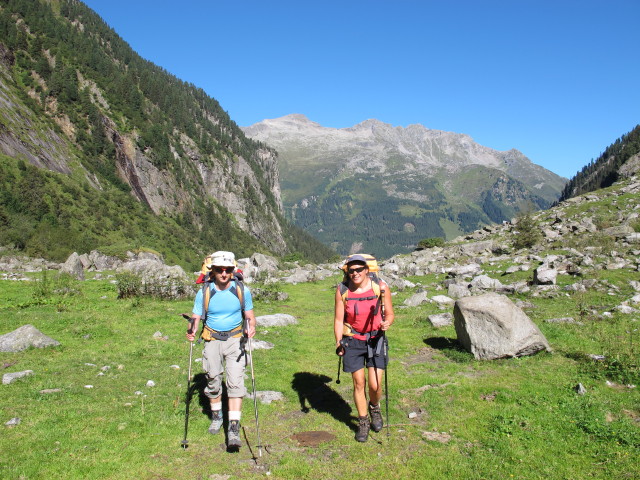 Christoph und Gudrun auf Weg 522 im Gunggl (8. Sep.)