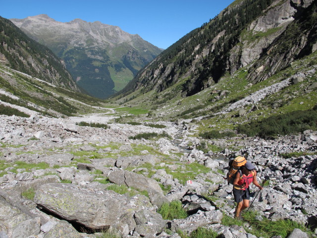 Gudrun auf Weg 522 im Gunggl (8. Sep.)