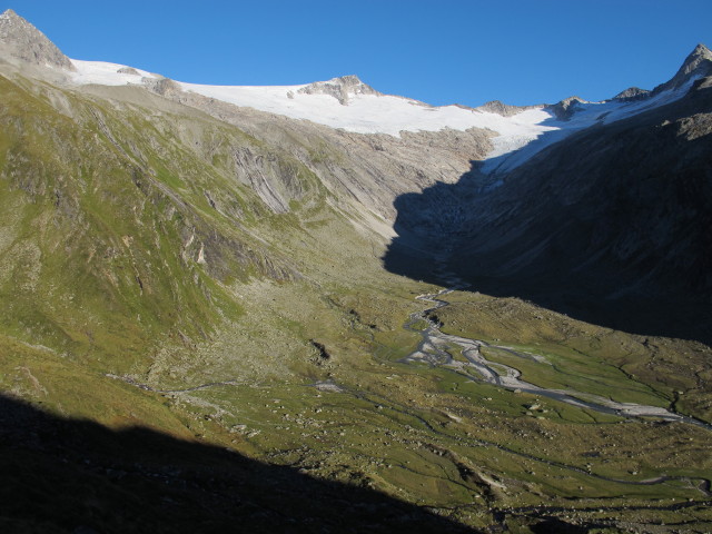 Schwarzensteinkees von Weg 502 aus (8. Sep.)