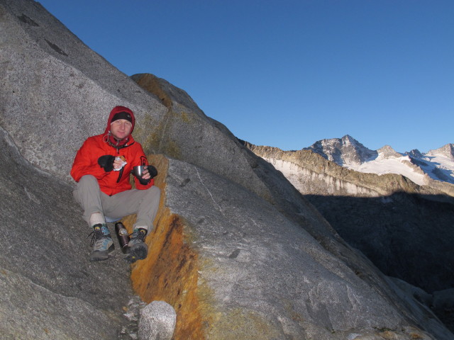 Christoph zwischen Feldkar und Schwarzensteinkees (9. Sep.)