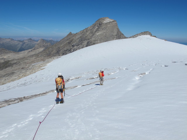 Gudrun und Christoph am Schwarzensteinkees (9. Sep.)