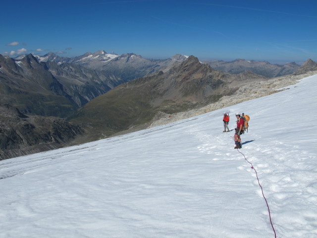 Christoph und Gudrun am Schwarzensteinkees (9. Sep.)