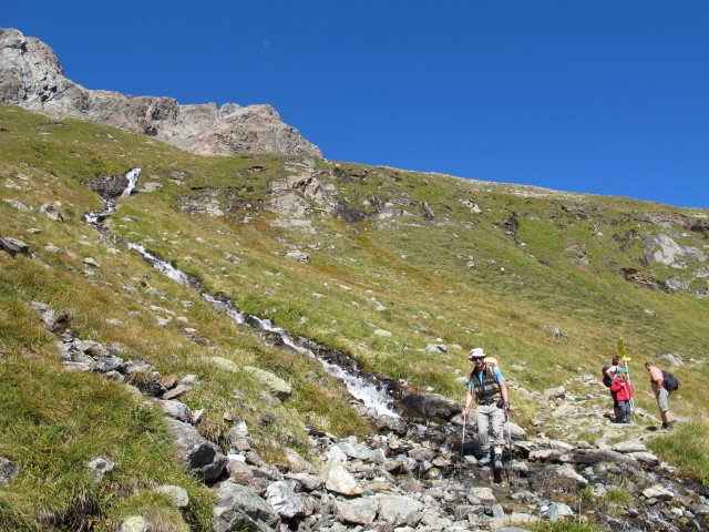 Christoph auf Weg 502 im Feldkar (9. Sep.)