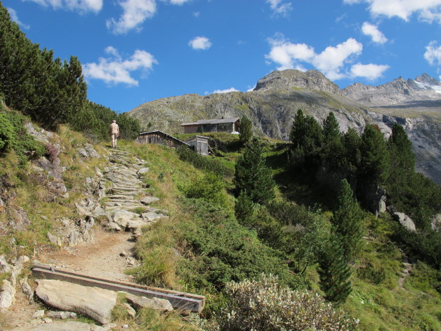 Weg 523 zwischen Berliner Hütte und Alpenrose-Hütte (9. Sep.)