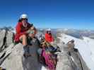 Gudrun und Christoph am Schwarzenstein, 3.369 m (9. Sep.)