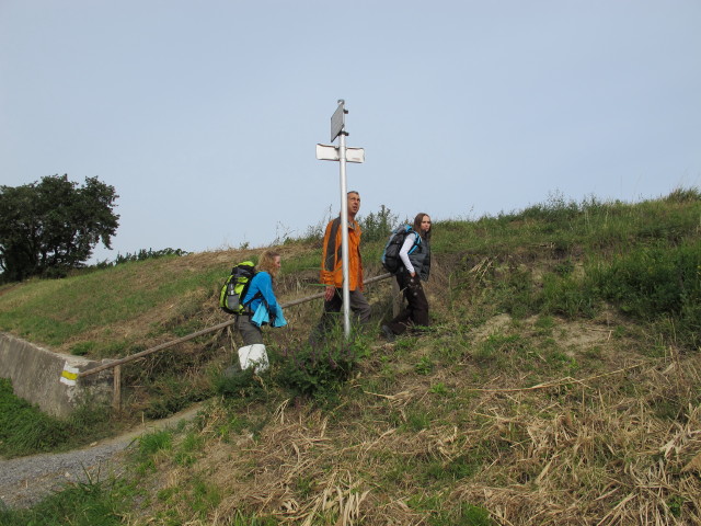 Sabrina, Walter und Diana zwischen Bahnhof Guntramsdorf-Thallern und Eichkogel