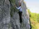 Gumpoldskirchner Klettersteig: Diana in der Querung