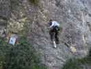 Gumpoldskirchner Klettersteig: Diana im Ausstieg