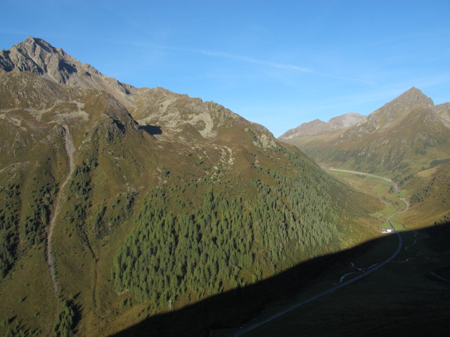 vom Sellraintaler Höhenweg Richtung Westen