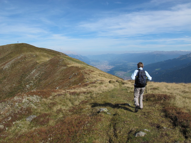 Mama am Sellraintaler Höhenweg zwischen Rifflkreuz und Kögele