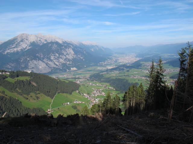 Karwendel und Inntal vom Sellraintaler Höhenweg aus