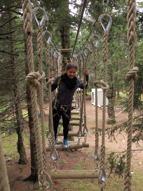 Daniela im Abenteuerpark im Sommerpark Krvavec (28. Sep.)