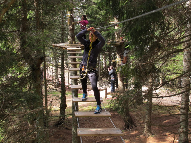 Daniela im Abenteuerpark im Sommerpark Krvavec (28. Sep.)