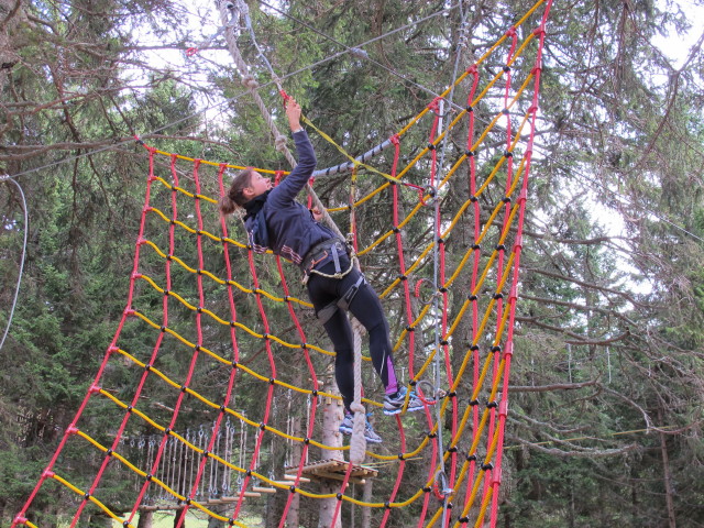 Daniela im Abenteuerpark im Sommerpark Krvavec (28. Sep.)