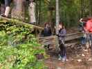 Daniela beim Flying Fox 'Tschepparutsche' im Waldseilpark Tscheppaschlucht (29. Sep.)