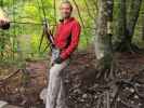 Ich am Flying Fox 'Tschepparutsche' im Waldseilpark Tscheppaschlucht (29. Sep.)