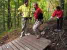 Ich am Flying Fox 'Tschepparutsche' im Waldseilpark Tscheppaschlucht (29. Sep.)