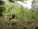 Ich am Flying Fox 'Tschepparutsche' im Waldseilpark Tscheppaschlucht (29. Sep.)