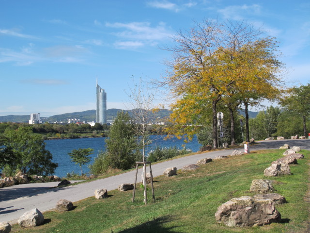 Neue Donau zwischen Reichsbrücke und Brigittenauer Brücke