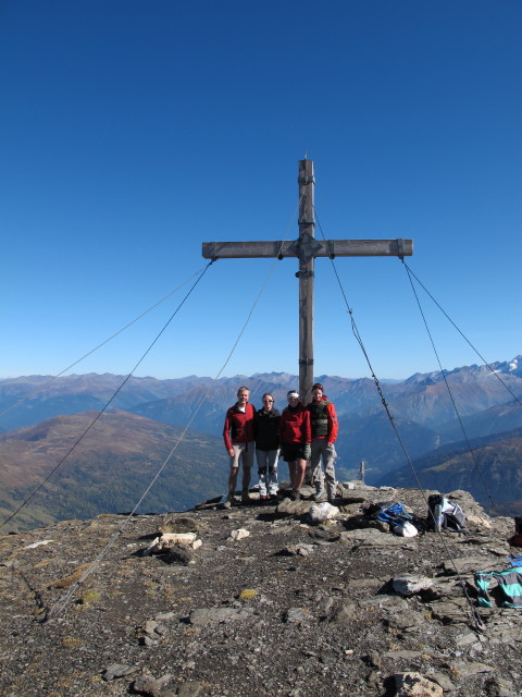 Ich, Carmen, Gudrun und Christoph am Obernberger Tribulaun, 2.780 m