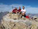 Gudrun, Carmen, Christoph und ich auf der Schwarzen Wand, 2.917 m