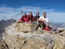 Gudrun, Christoph, Carmen und ich auf der Schwarzen Wand, 2.917 m