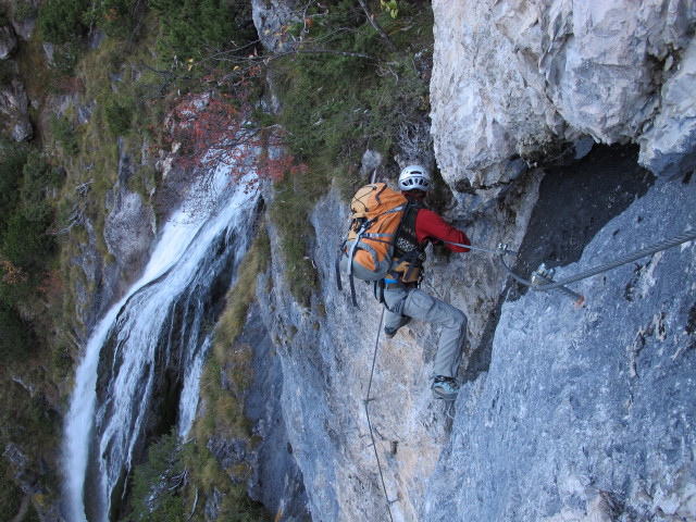 Klettersteig 'Dalfazer Wasserfall': Christoph (20. Okt.)