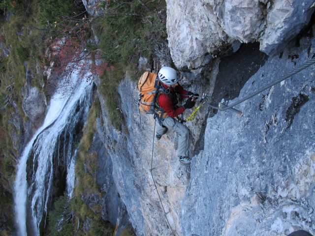 Klettersteig 'Dalfazer Wasserfall': Christoph (20. Okt.)