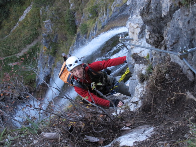 Klettersteig 'Dalfazer Wasserfall': Christoph (20. Okt.)