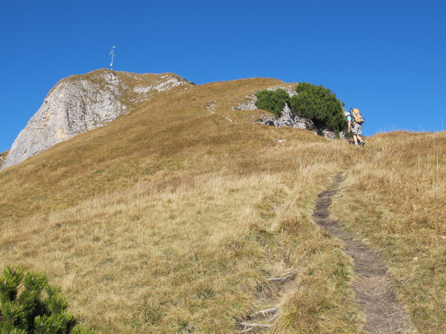 Christoph auf Weg 32 zwischen Rotspitze und Dalfazer Ro&szlig;kopf (20. Okt.)