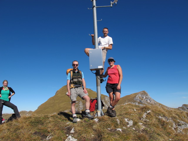 Christoph, ich und Gudrun am Dalfazer Ro&szlig;kopf, 2.143 m (20. Okt.)