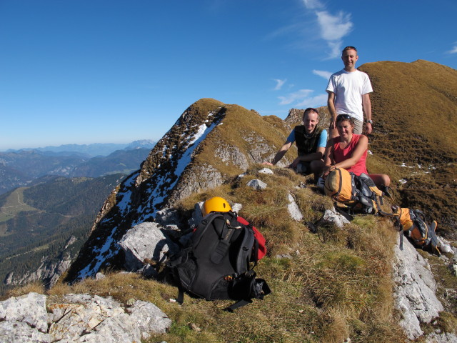 Christoph, Gudrun und ich am Streichkopf, 2.243 m (20. Okt.)