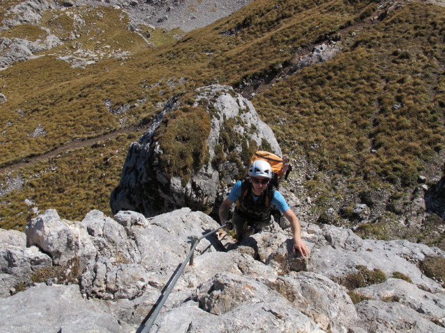 Hochiss-Klettersteig: Christoph (20. Okt.)