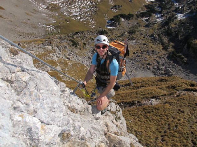 Hochiss-Klettersteig: Christoph (20. Okt.)