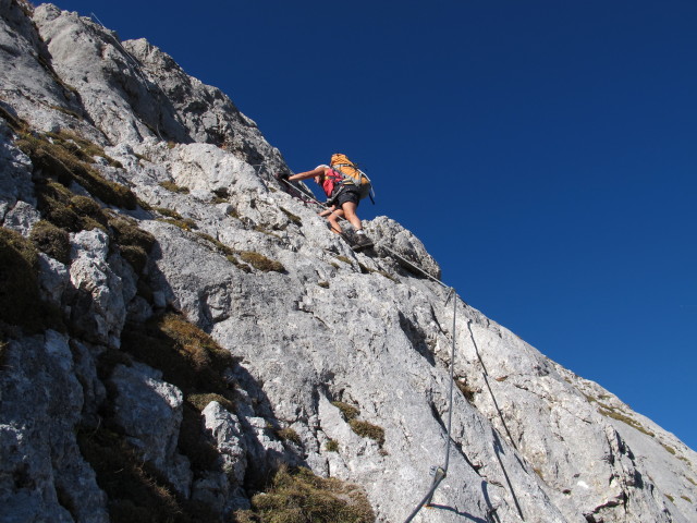 Hochiss-Klettersteig: Gudrun (20. Okt.)