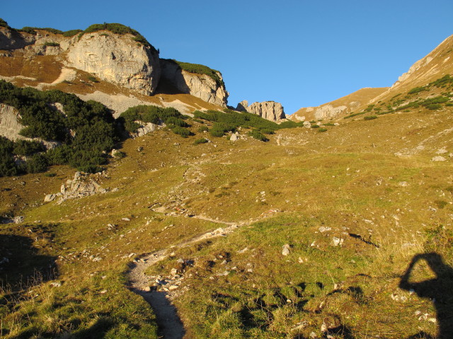 Weg 413 zwischen Streichkopfgatterl und Dalfazalm (20. Okt.)