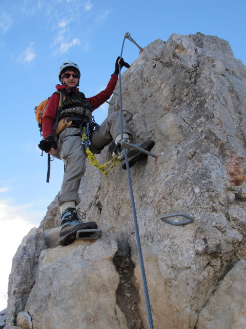 Haidachstellwand-Klettersteig: Christoph (21. Okt.)