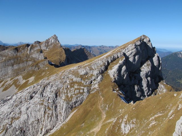 vom Rosskopf-Südgipfel Richtung Nordwesten (21. Okt.)