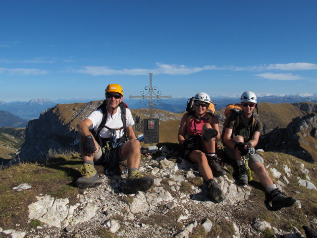 Ich, Gudrun und Christoph auf der Seekarlspitze, 2.261 m (21. Okt.)