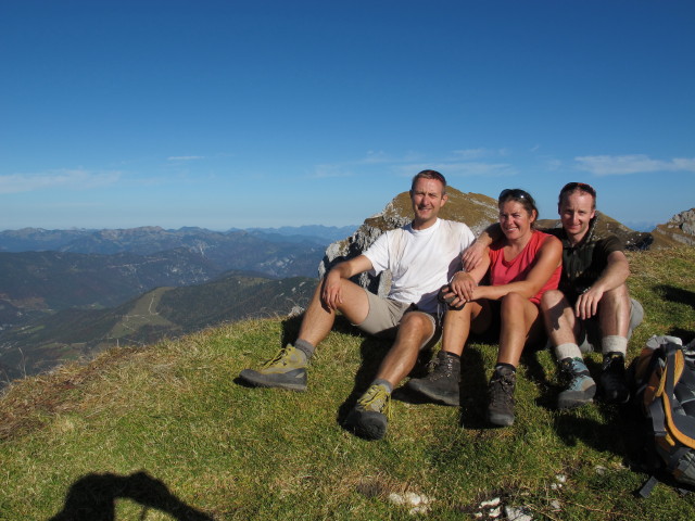 Ich, Gudrun und Christoph am Spirljoch, 2.236 m (21. Okt.)